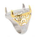 bulk price indonesia gold finger rings design for women stainless steel ring